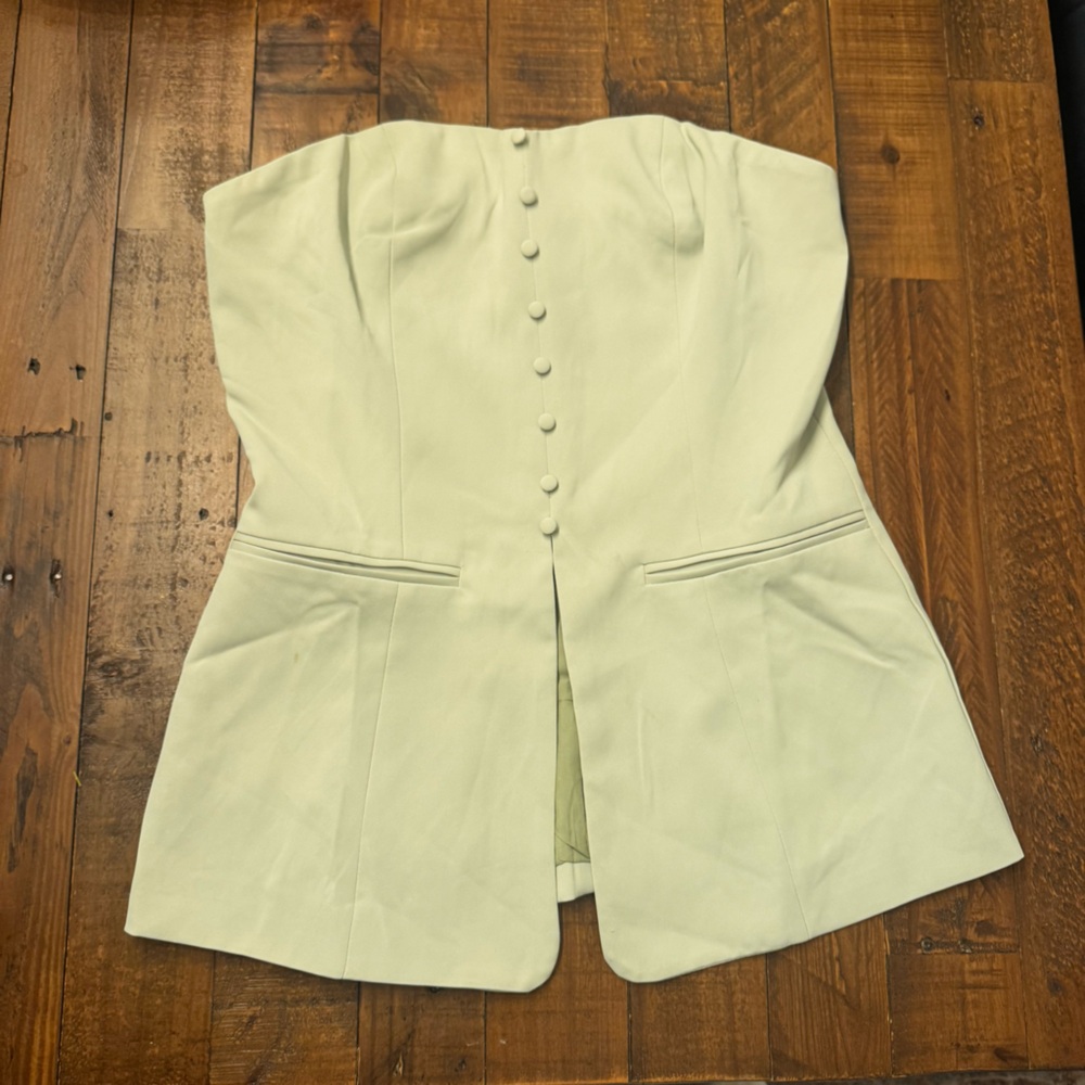 PEPPERMAYO‎ Button-Front Vintage-Inspired Bustier Top